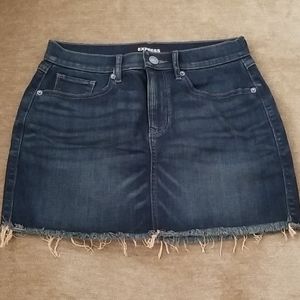 NWOT Express denim mini skirt